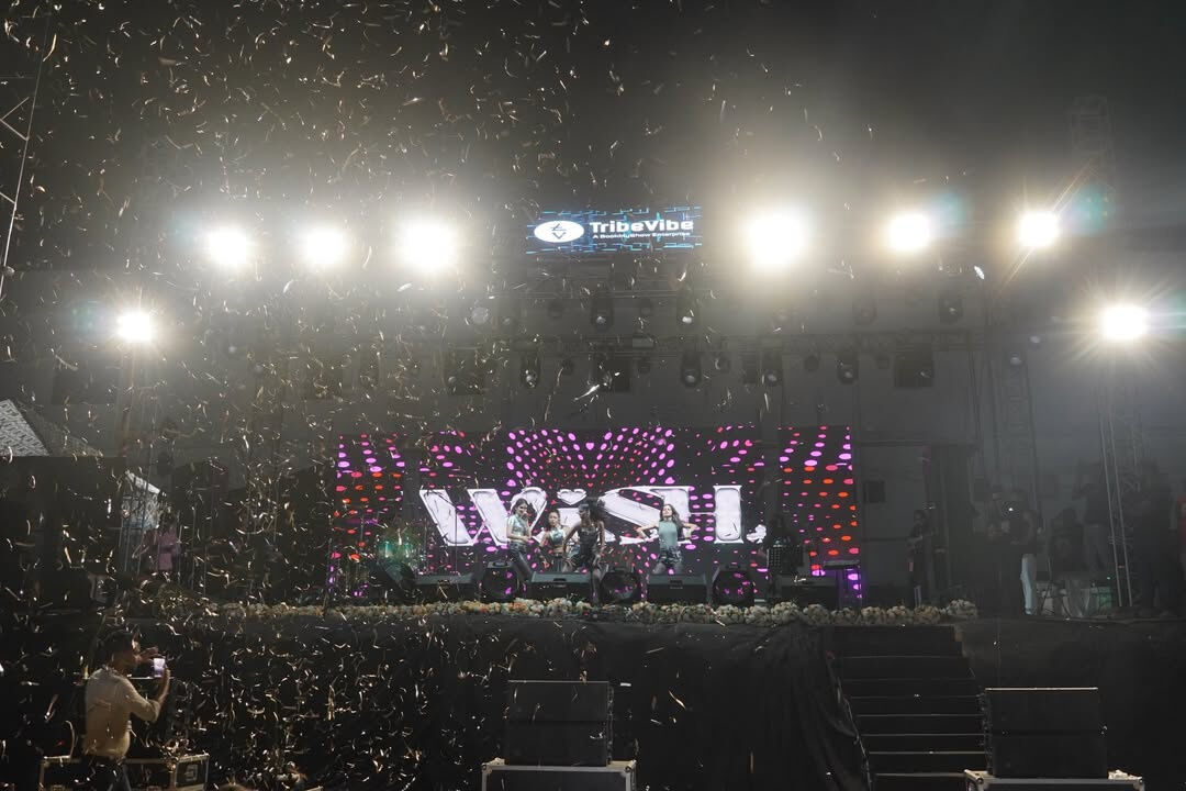 WiSH performing at Genesis'26 with confetti